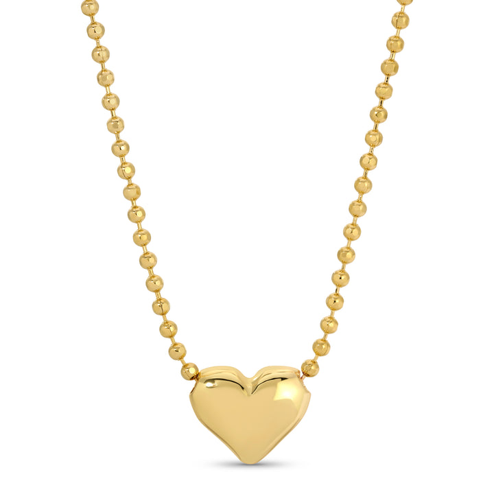 Puffed Heart Necklace