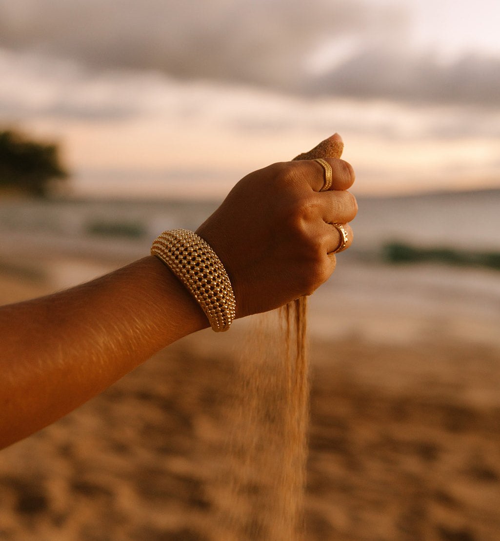 Beaded Domed Cuff